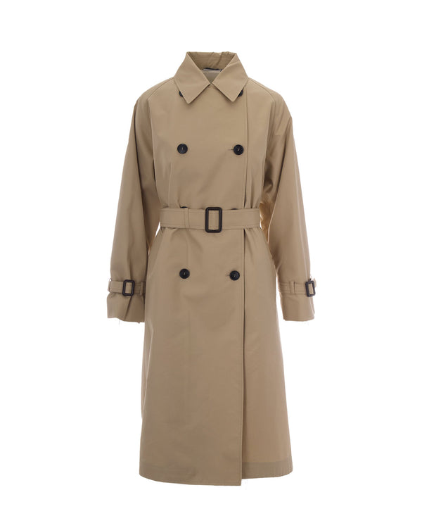 Trench Coat Gabardine Beige Cotton & Raincoats