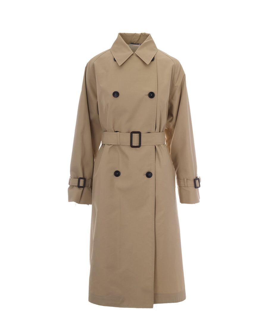 Trench Coat Gabardine Beige Cotton & Raincoats