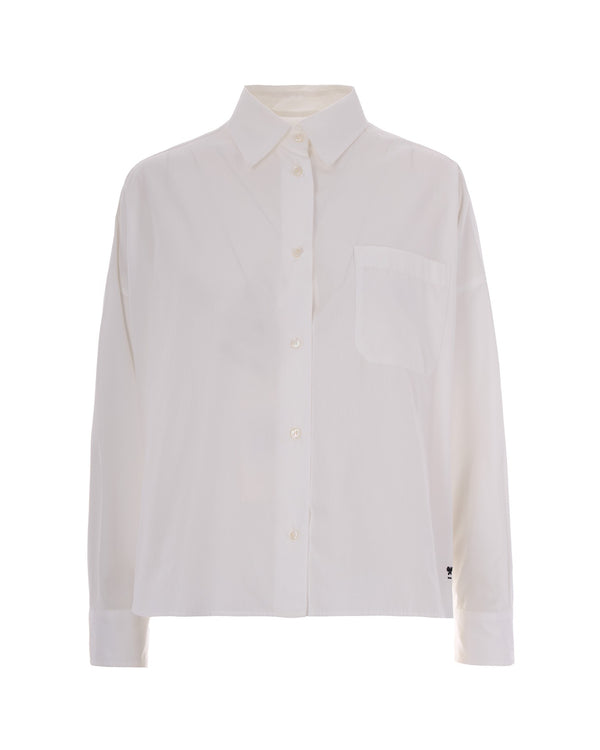Oversized Cotton Shirt Optical White