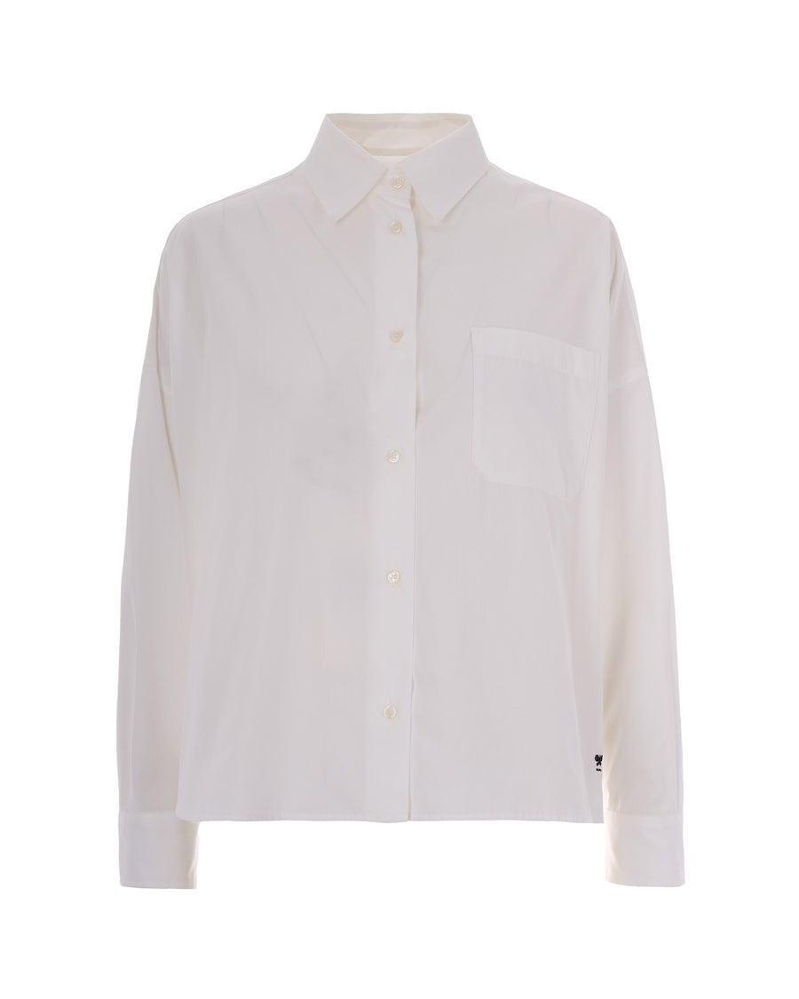 Oversized Cotton Shirt Optical White