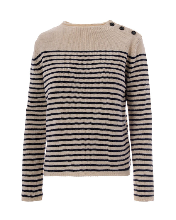 Crew-Neck Jumper, Blue Cotton Jumpers