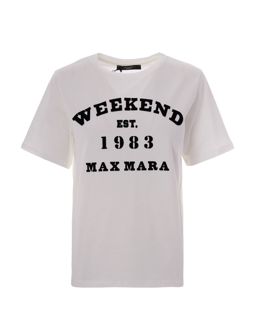 T-Shirt With Graphic Print White Cotton T-shirts & Jerseys