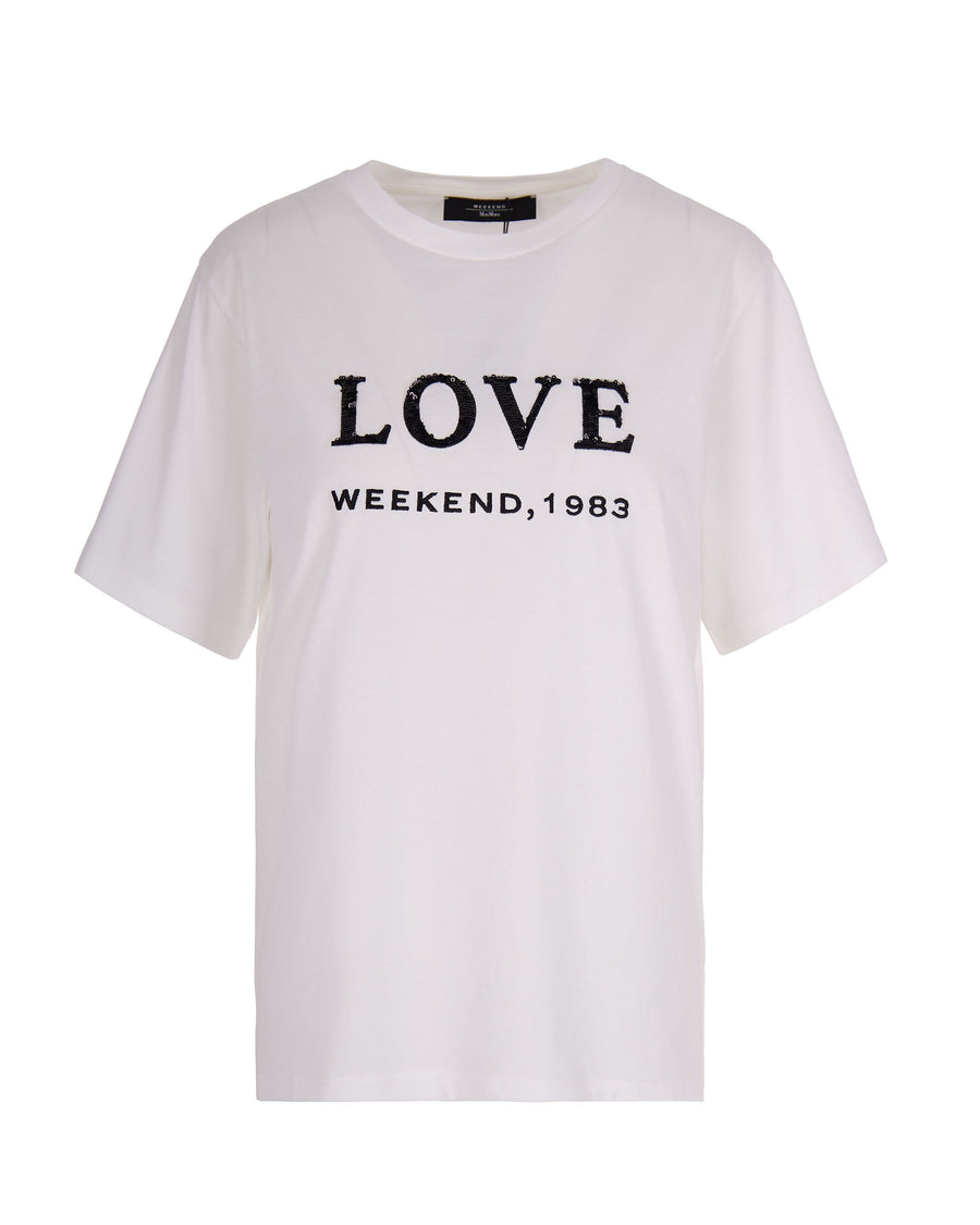 T-Shirt Agile Love White Cotton T-shirts & Jerseys