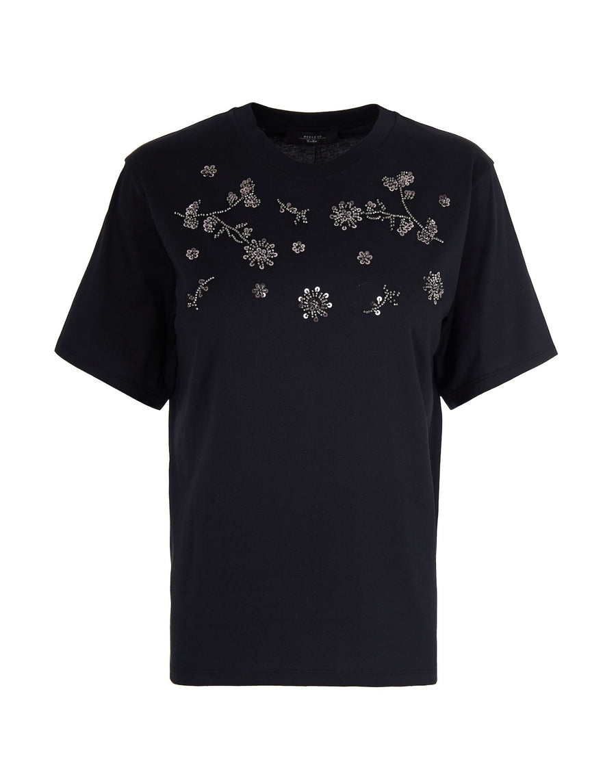 T-Shirt Agile Black Cotton Knit T-shirts & Jerseys