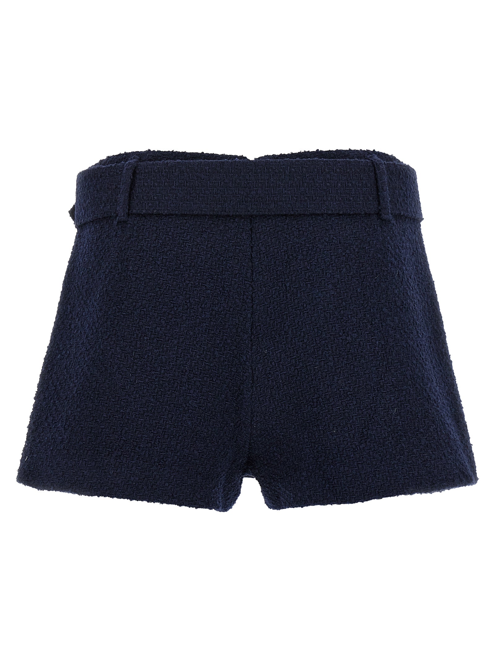Bouclé wool skort Blue Bermuda, Short