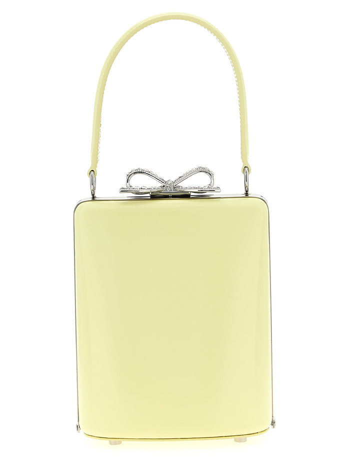 Yellow leather bag handbag Hand