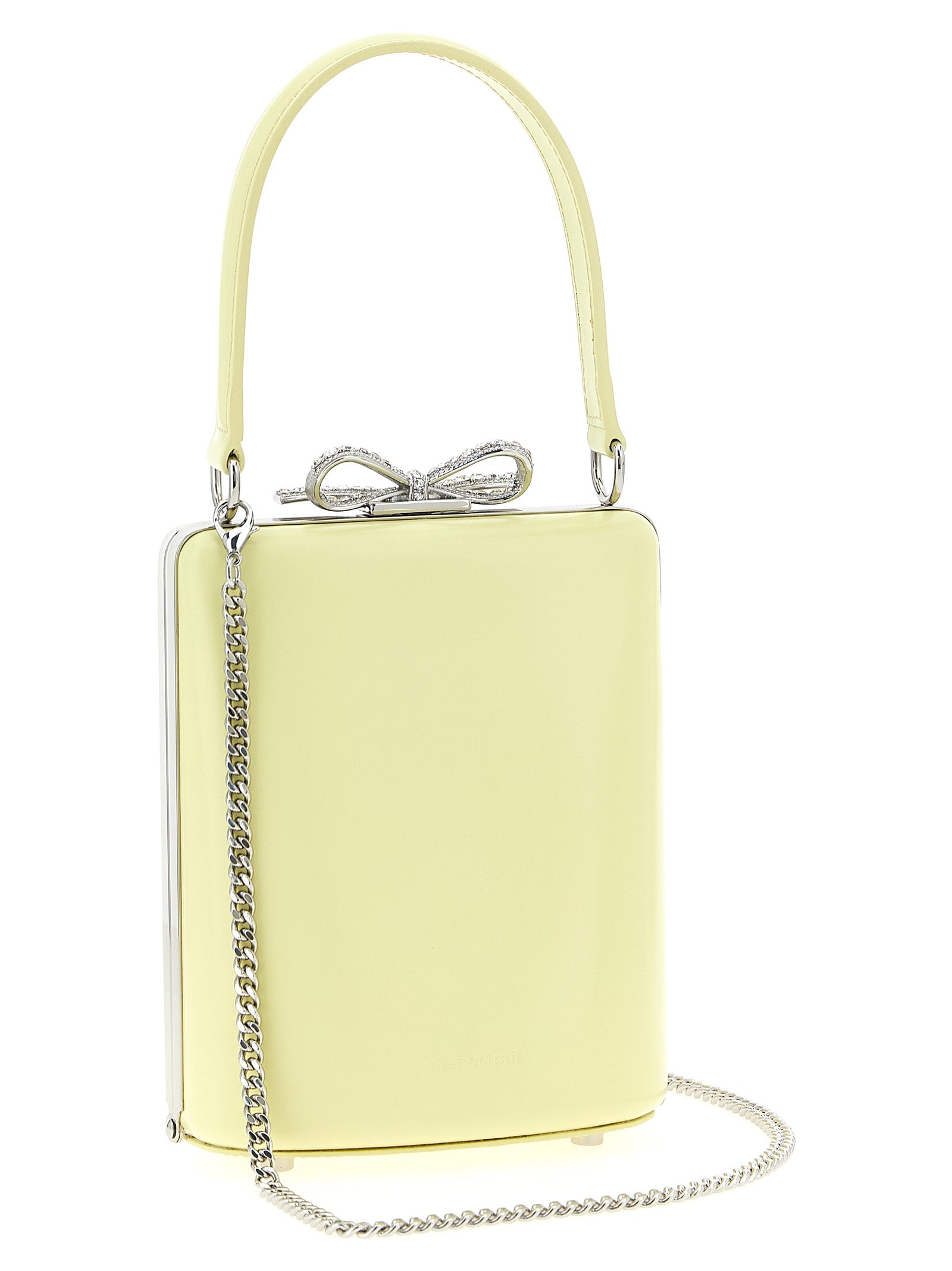 Yellow leather bag handbag Hand