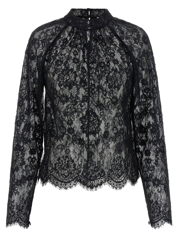 Self-Portrait Black Lace Blouse
