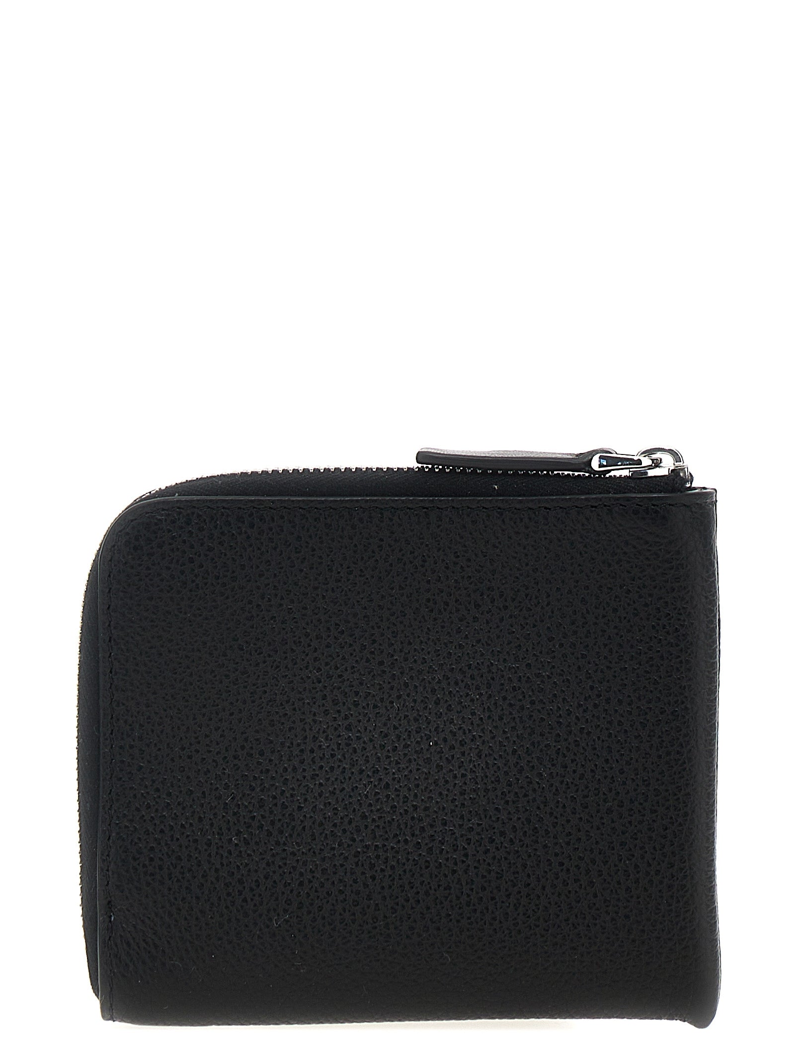 Logo wallet Black Calf Leather (bos Taurus) Wallets, Card Holders
