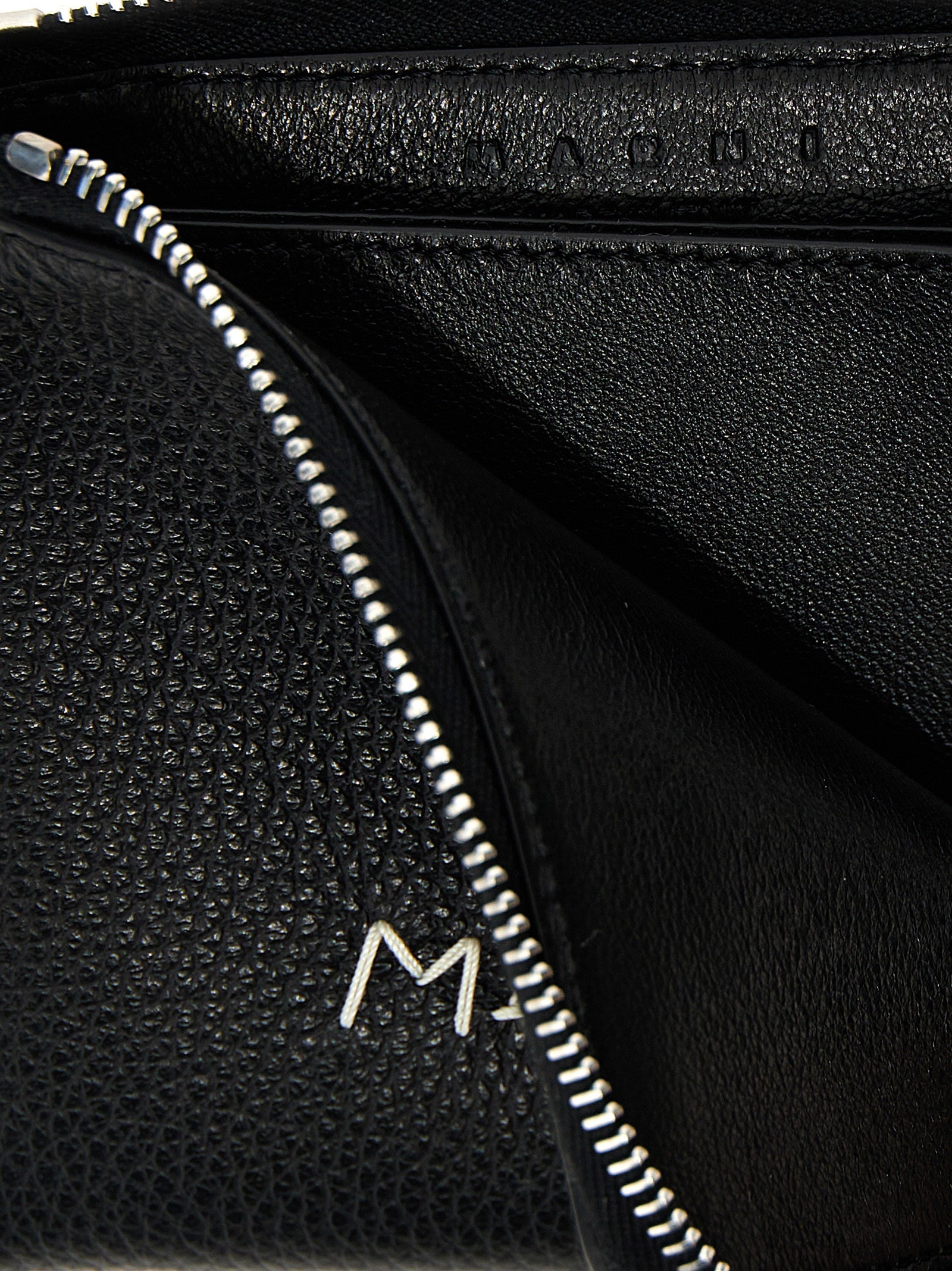 Logo wallet Black Calf Leather (bos Taurus) Wallets, Card Holders