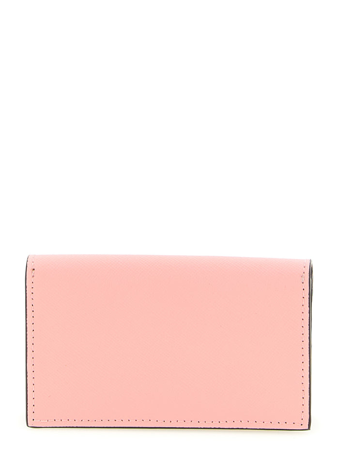 Logo business card holder Multicolor Calfskin Leather (bos Taurus) Wallets, Holders