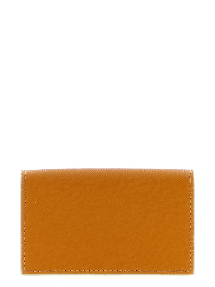 Logo business card holder Multicolor Calfskin Leather (bos Taurus) Wallets, Holders