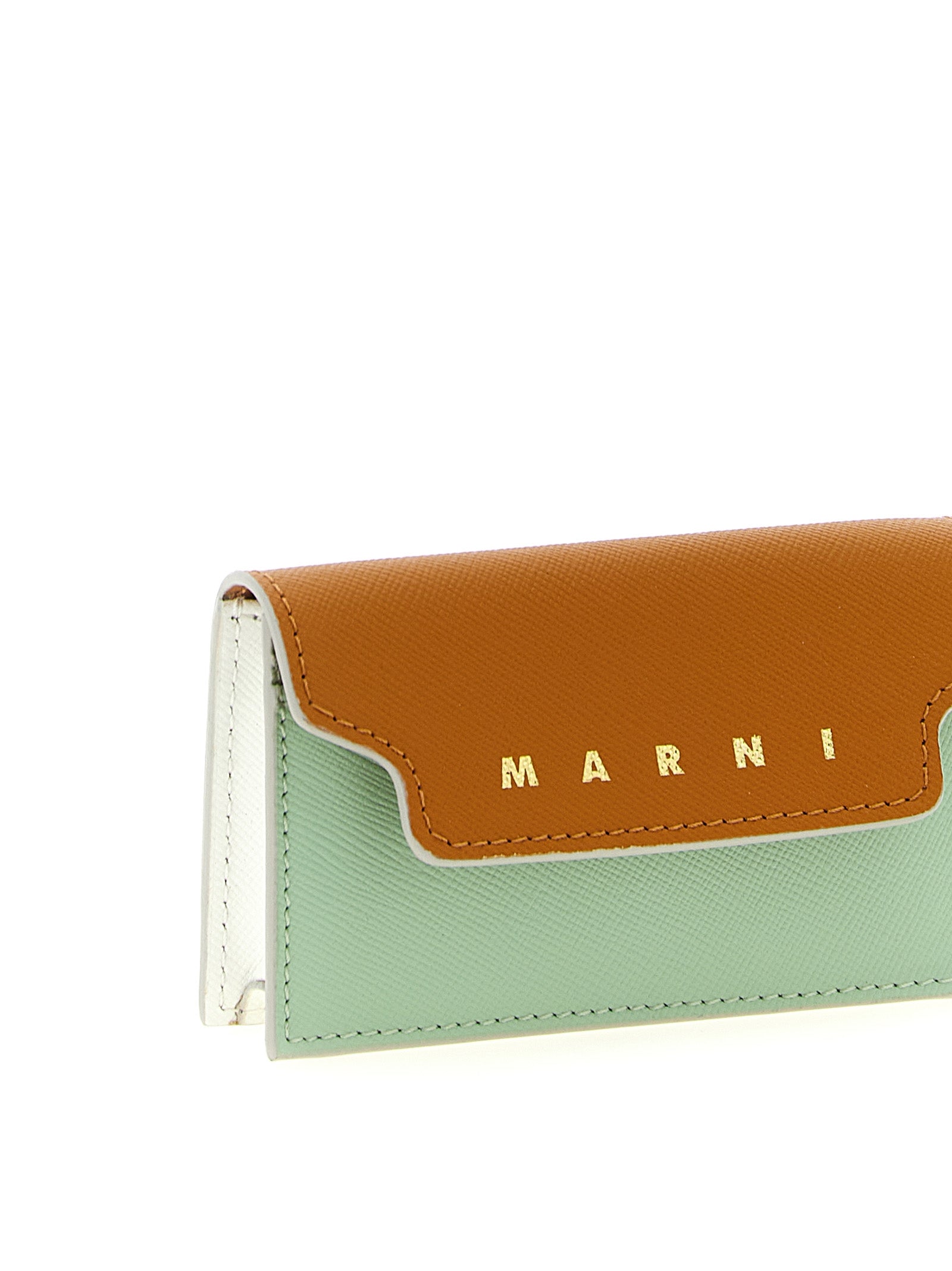 Logo business card holder Multicolor Calfskin Leather (bos Taurus) Wallets, Holders