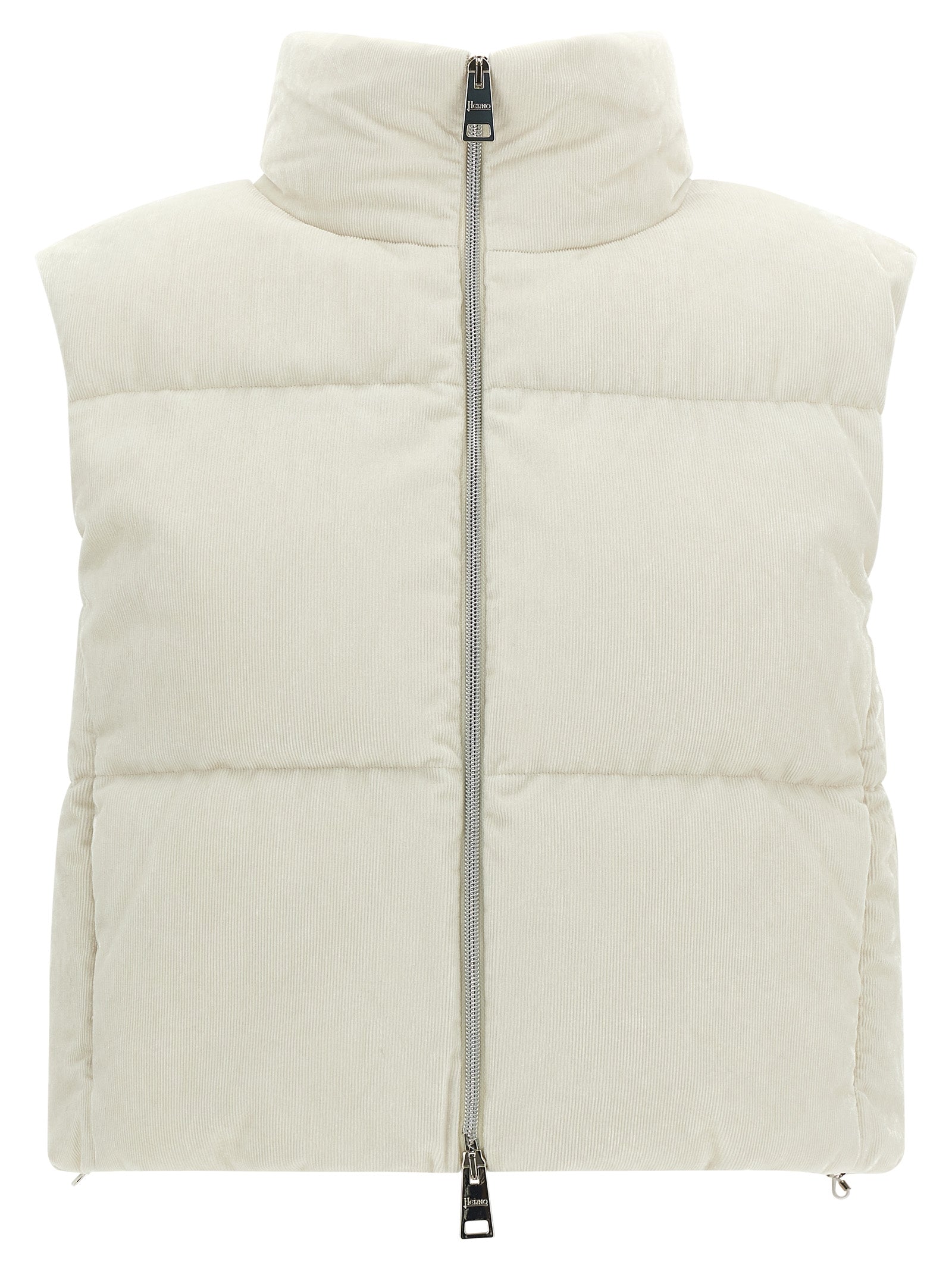 Resort - Bright Corduroy vest White Viscose Polyester Mz Gilet