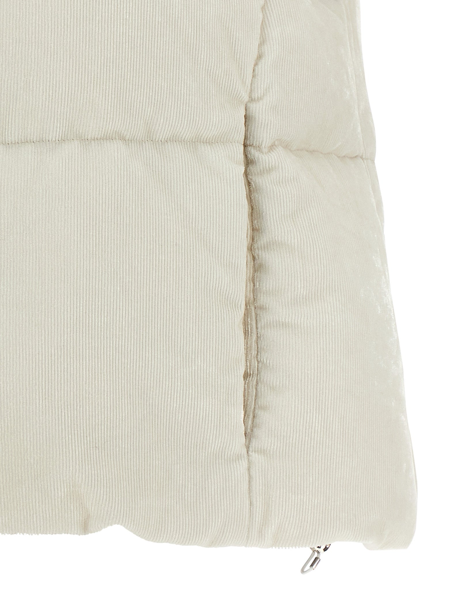 Resort - Bright Corduroy vest White Viscose Polyester Mz Gilet