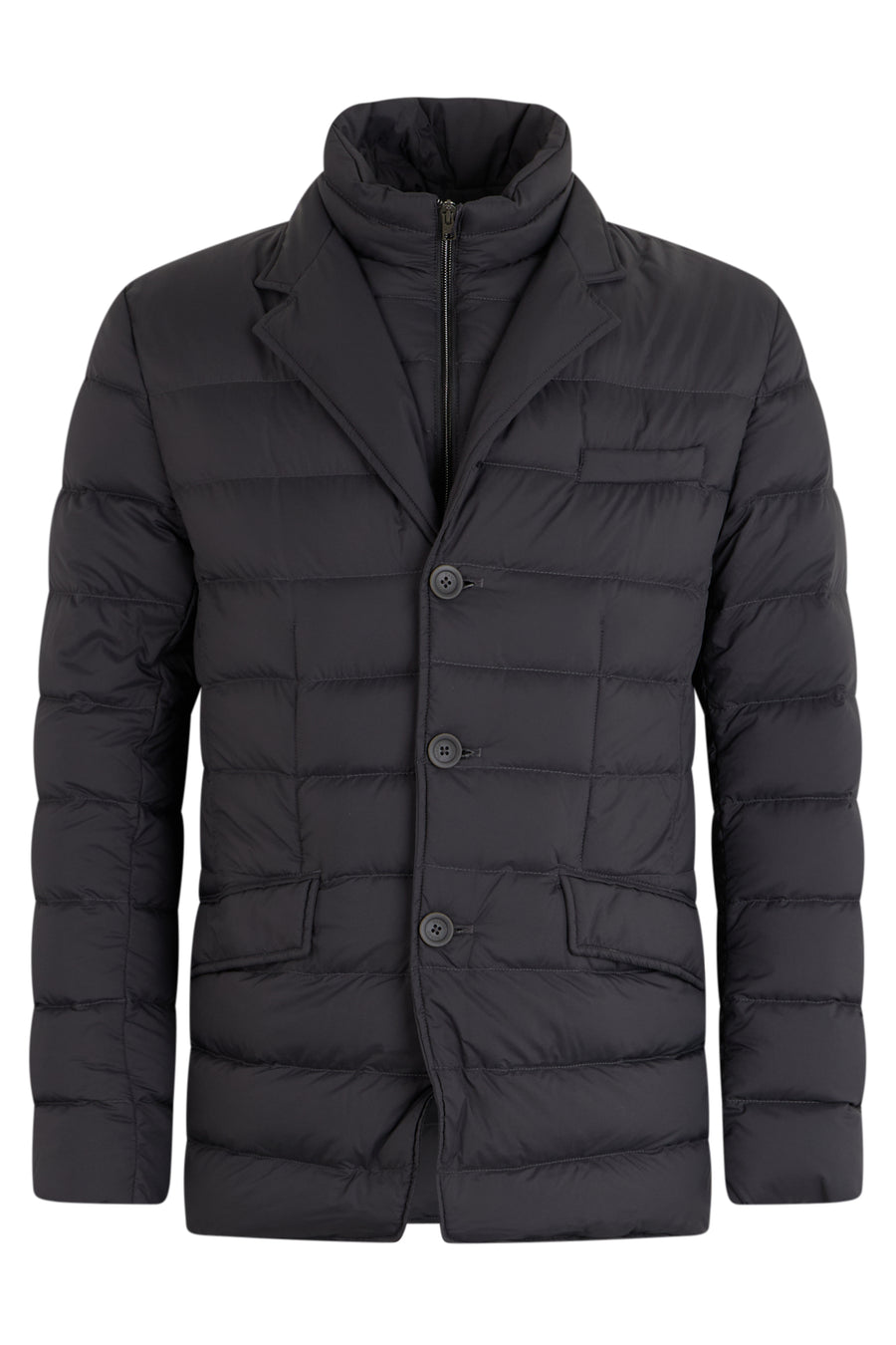Quilted Jacket Charcoal Grey Polyamide Padded & Down