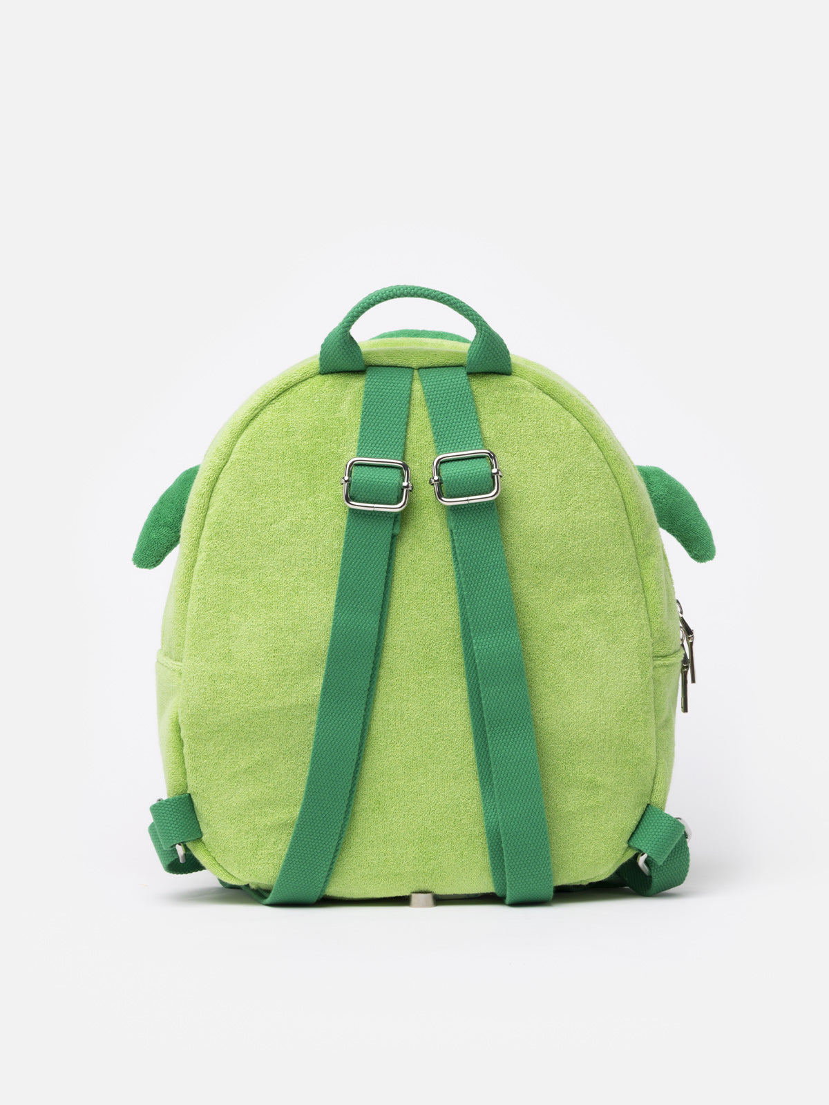 Terry Backpack With Turtle Shape Green
