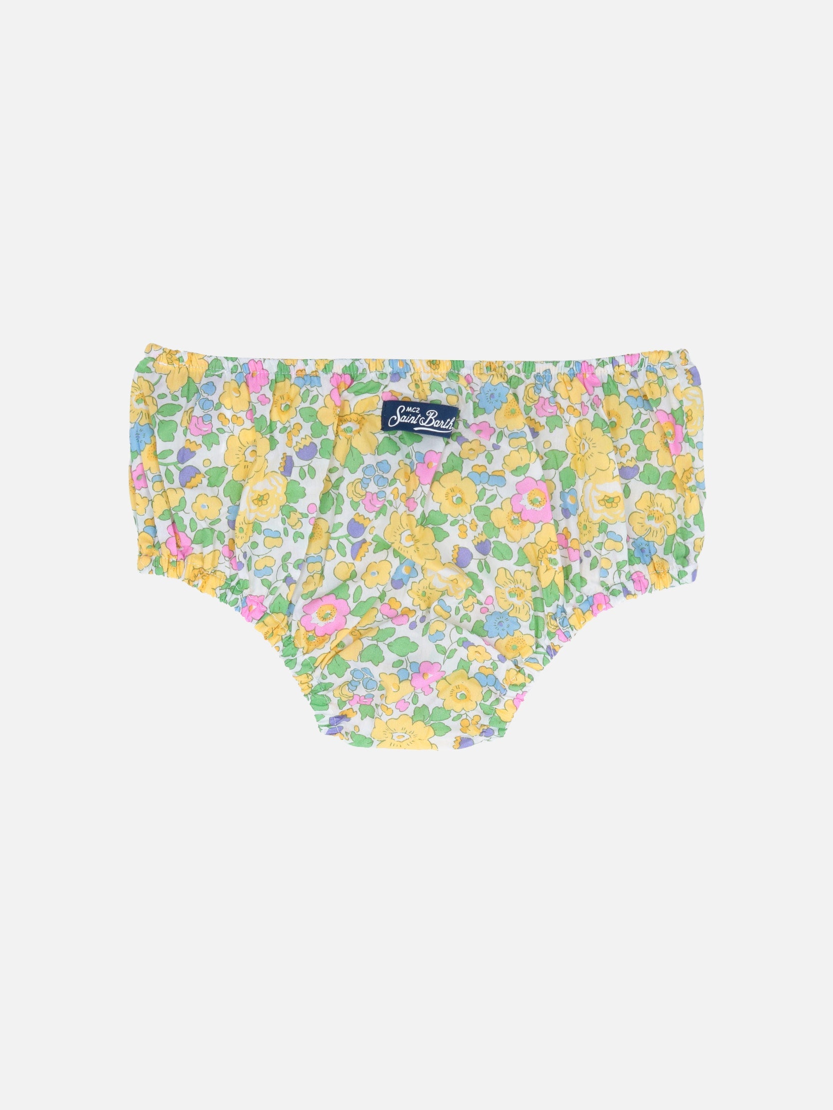 Infant Bloomers Pimmy With Betsy Print | Made Liberty Fabric Yellow Bottom_apparel
