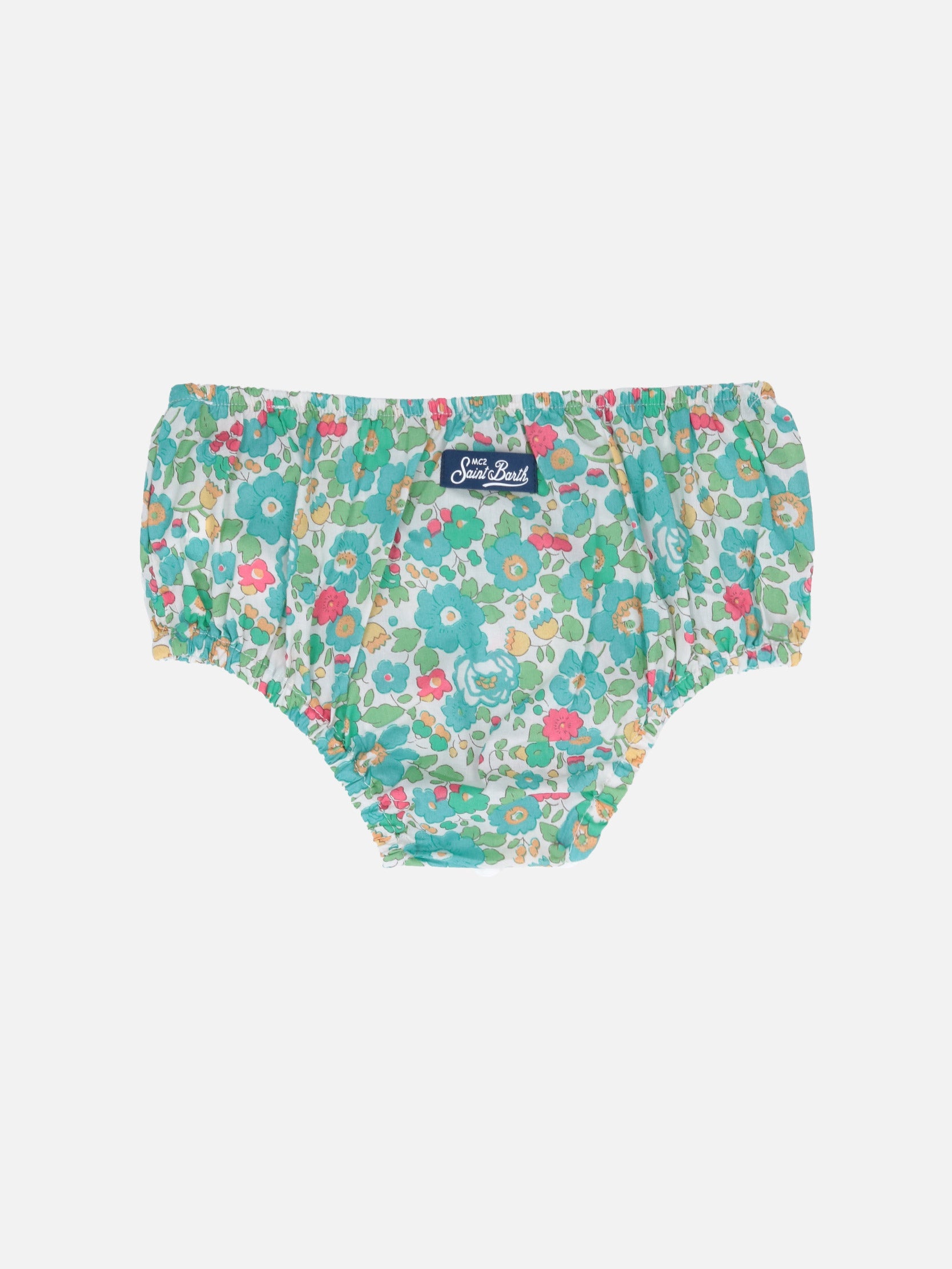 Infant Bloomers Pimmy With Betsy Print | Made Liberty Fabric Green Bottom_apparel
