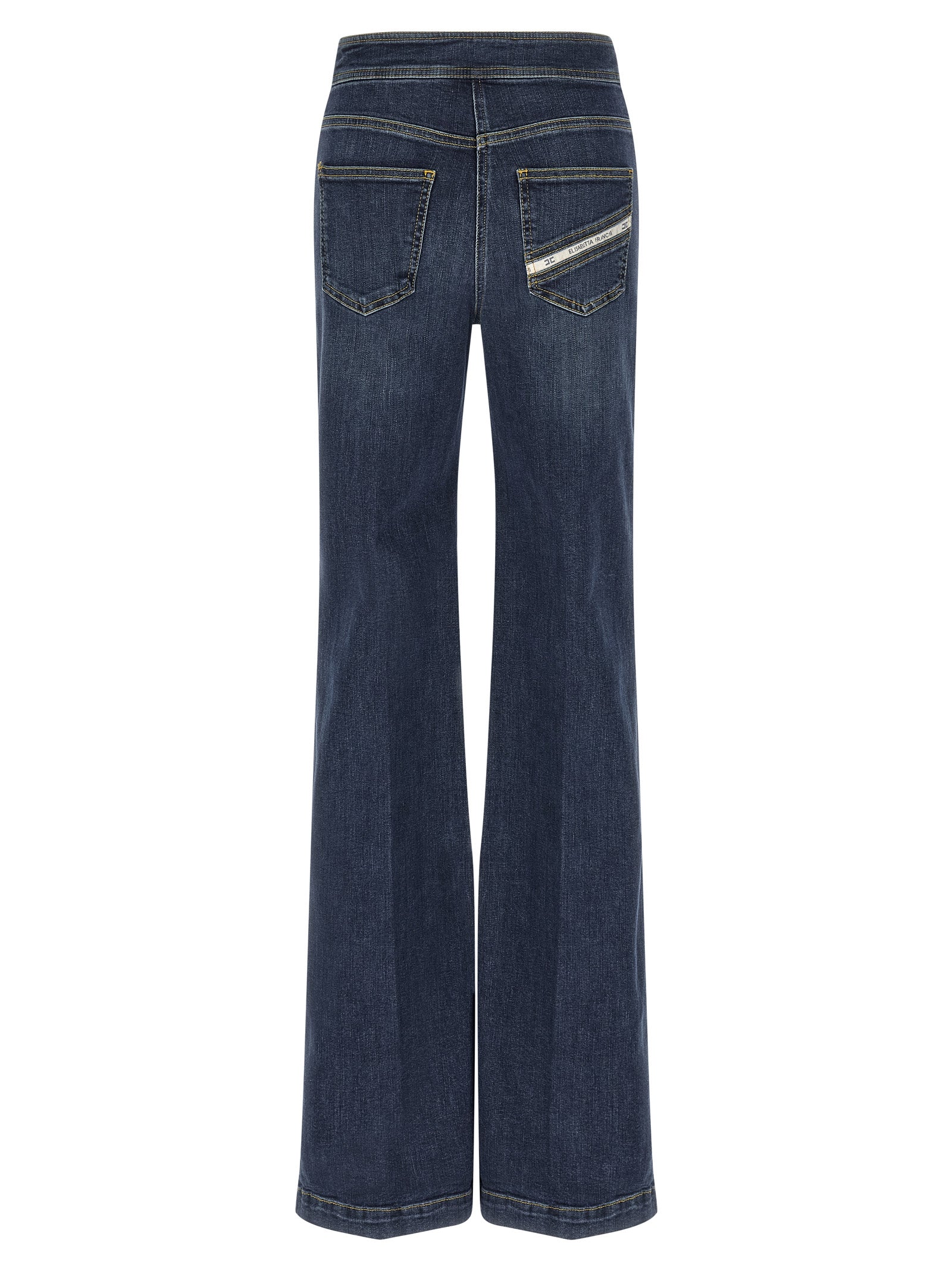 Palazzo jeans Blue Cotton Lycra Em Elastane