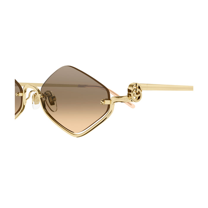 GG1604S LINEA GG LOGO 003 gold orange Oro Metal Occhiali Sole
