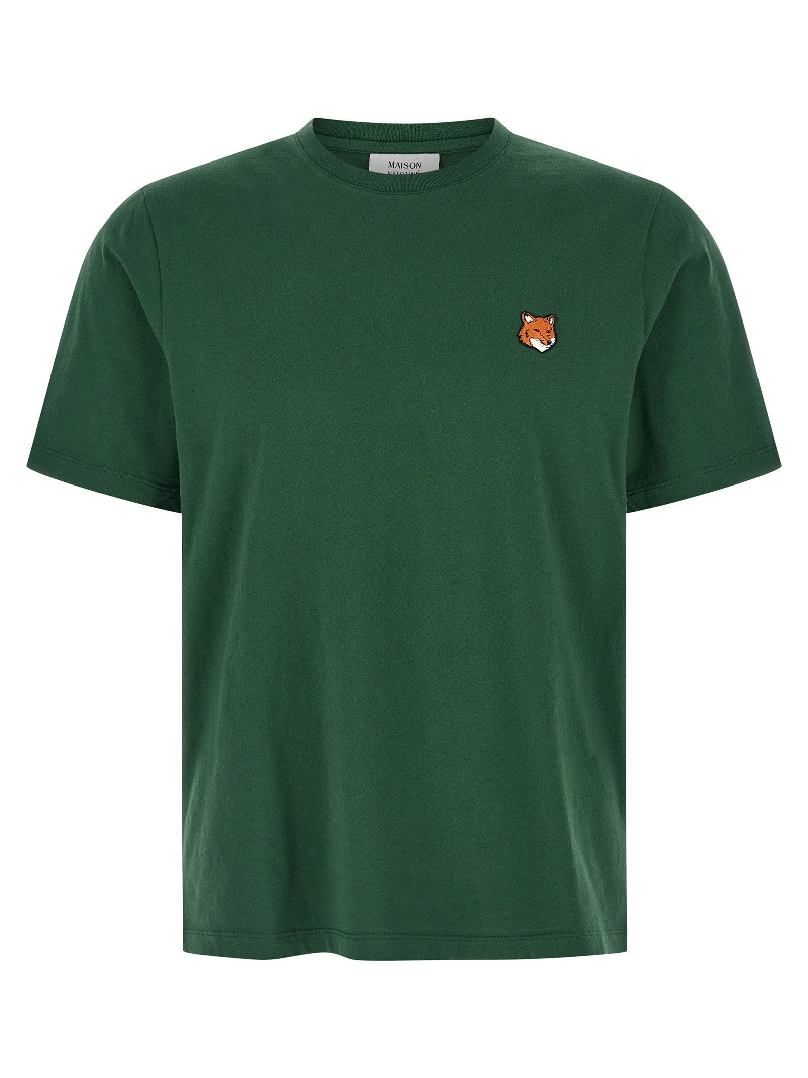 Fox Head T-shirt Green Cotton