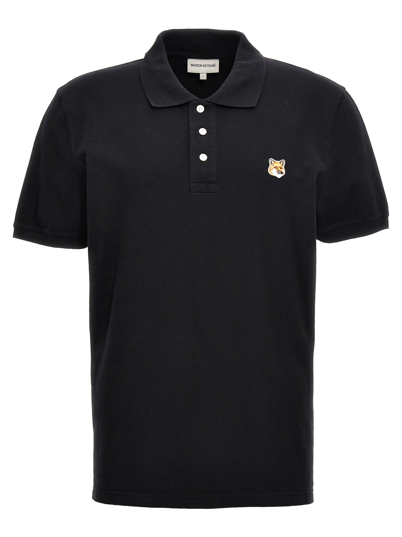 Fox Head polo shirt Black Cotton