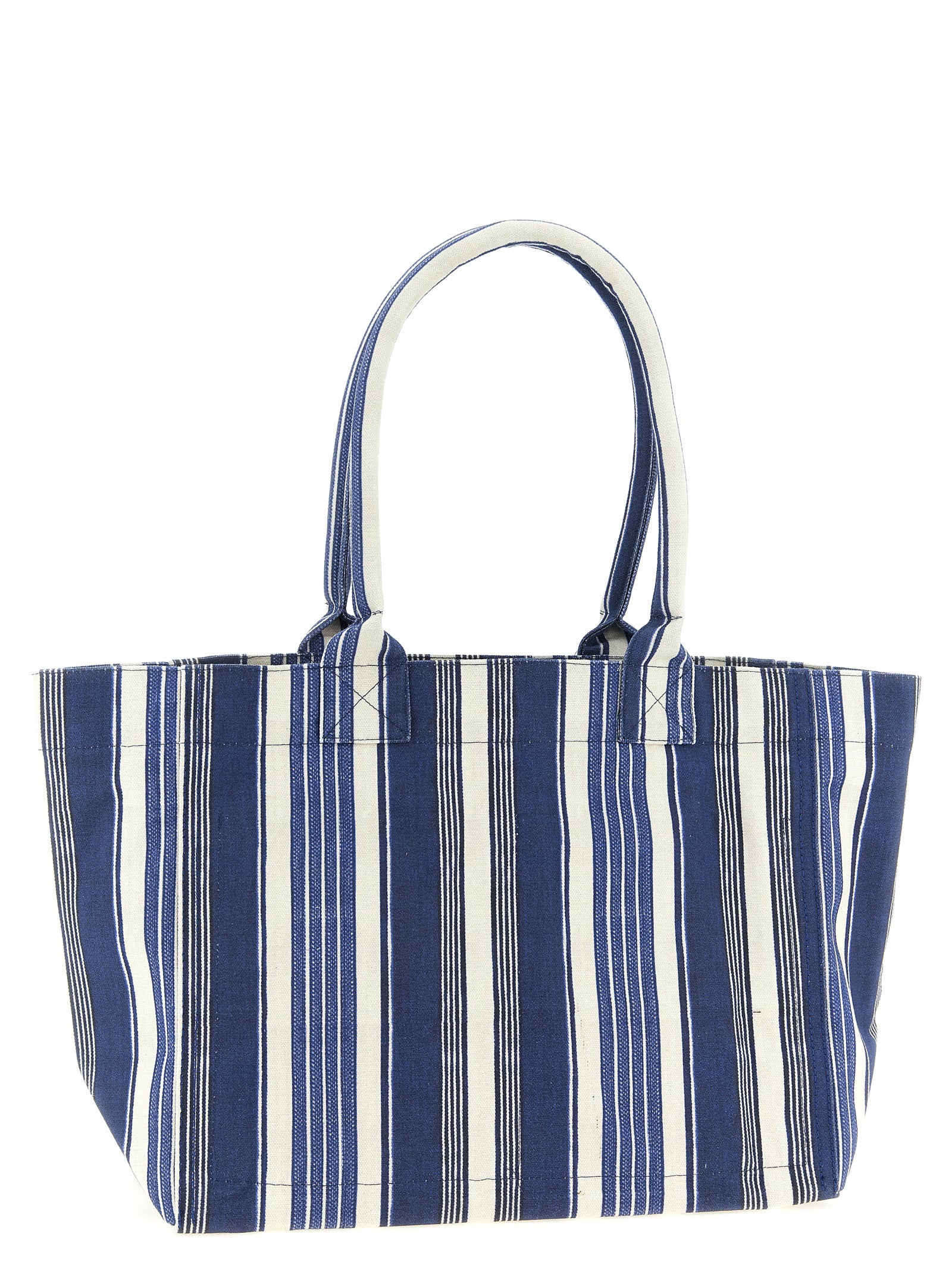 Yenky Zipped Shopping Bag Blue Cotton Tote