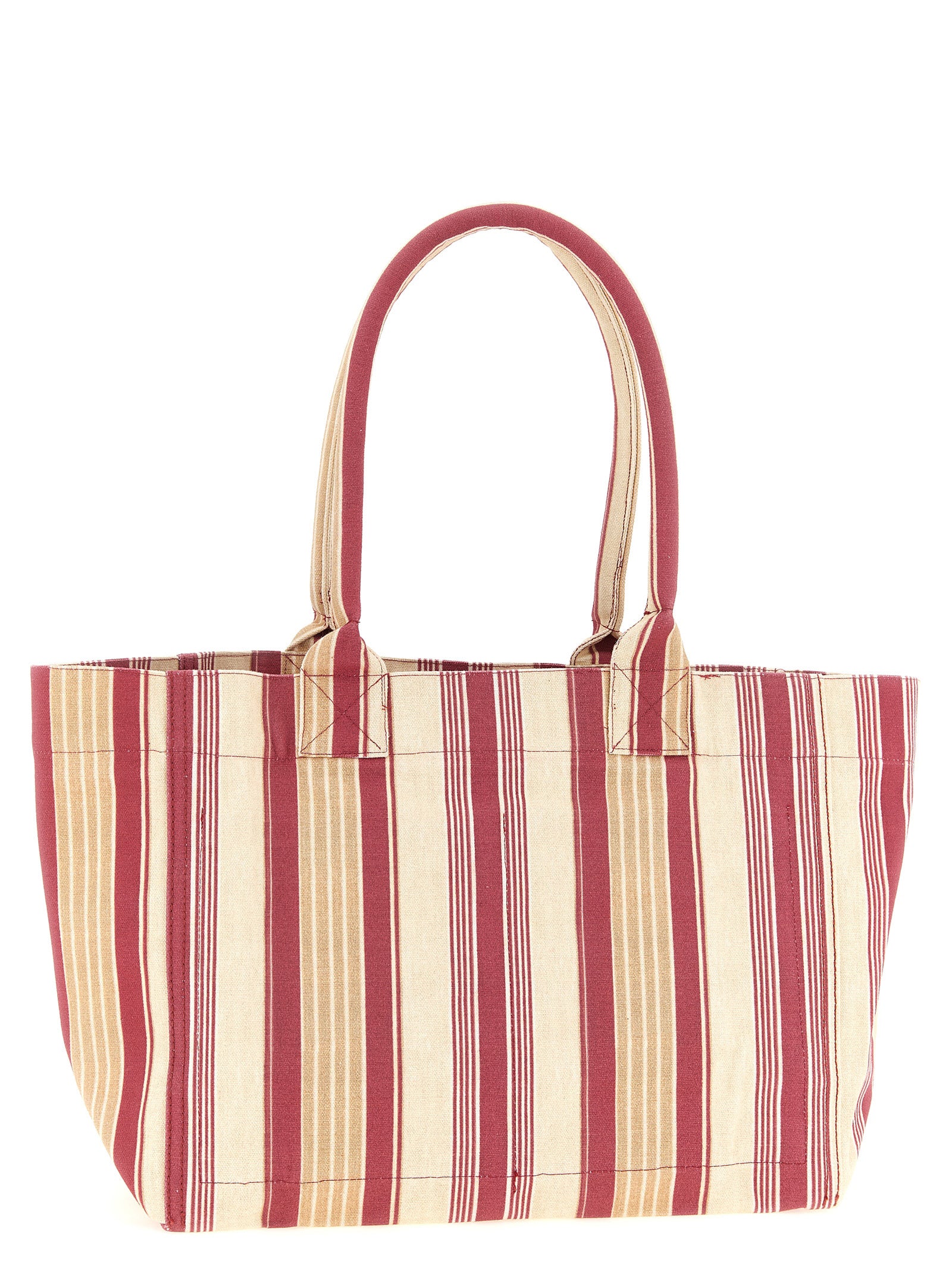 Yenky Zipped Shopping Bag Red Cotton Tote