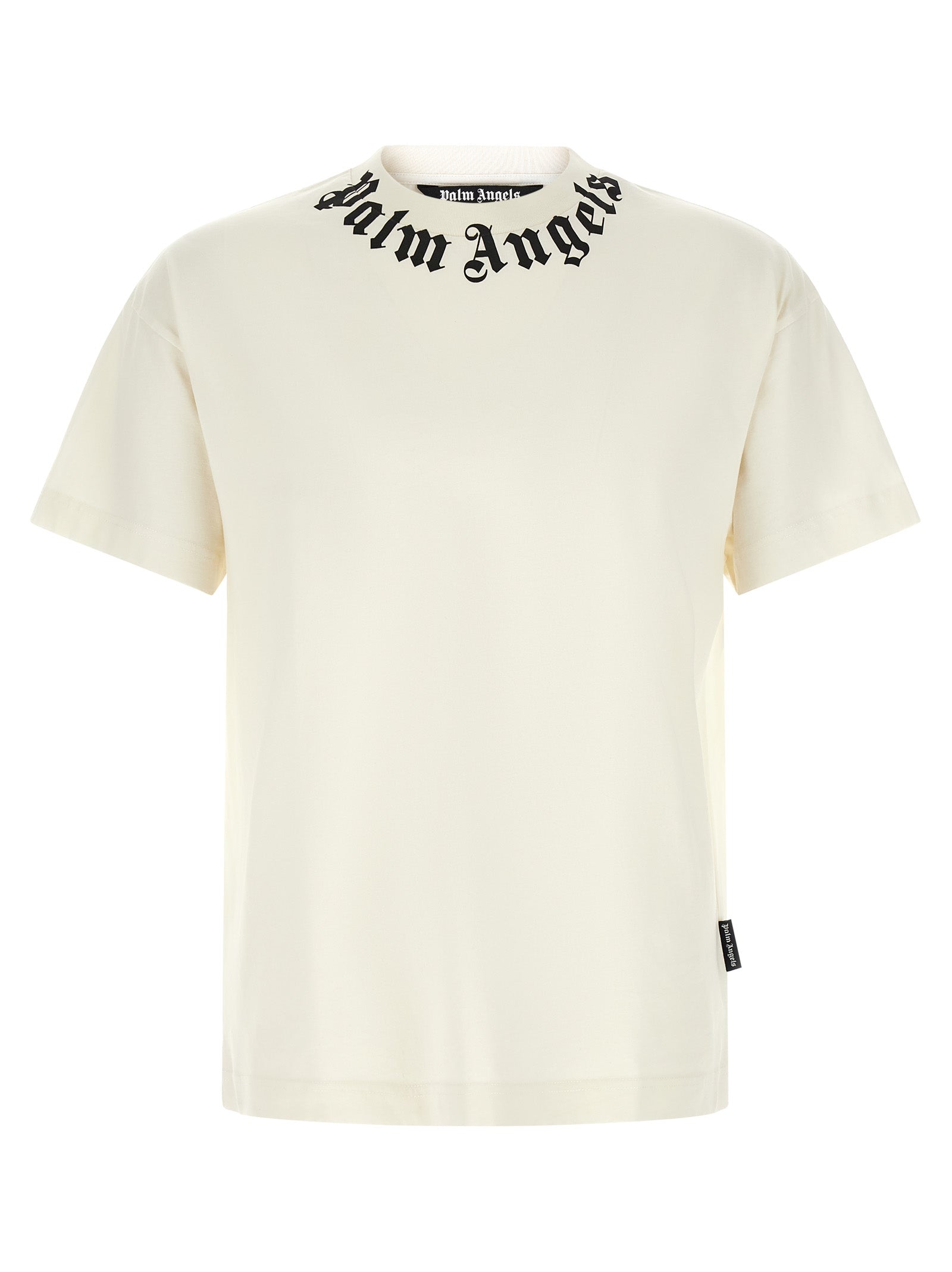 Neck Logo T-shirt White/black Cotton
