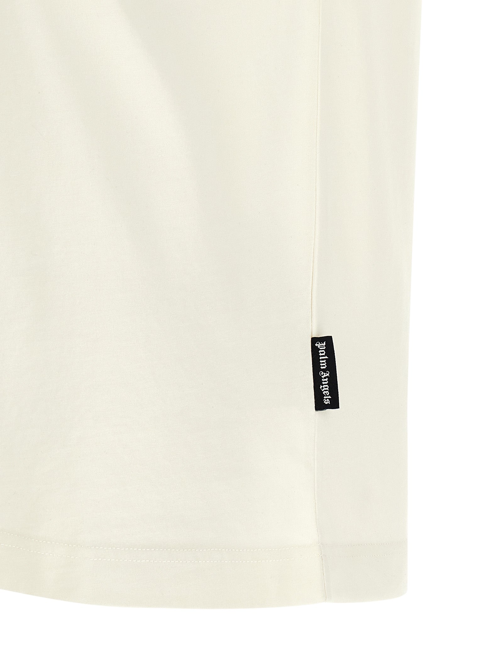 Neck Logo T-shirt White/black Cotton