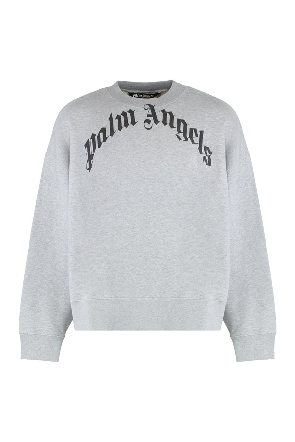Cotton Sweatshirt With Logo Grey Sweatshirts