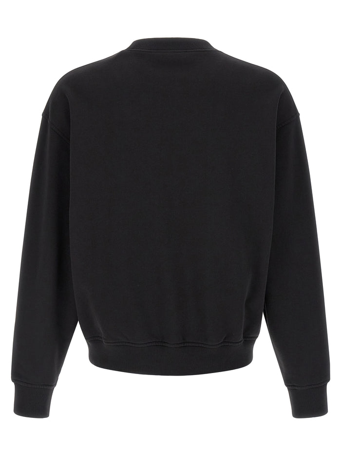 Neck Logo sweatshirt Black Cotton