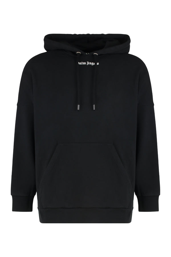 Hooded Sweatshirt With Logo Black Cotton Jumpers