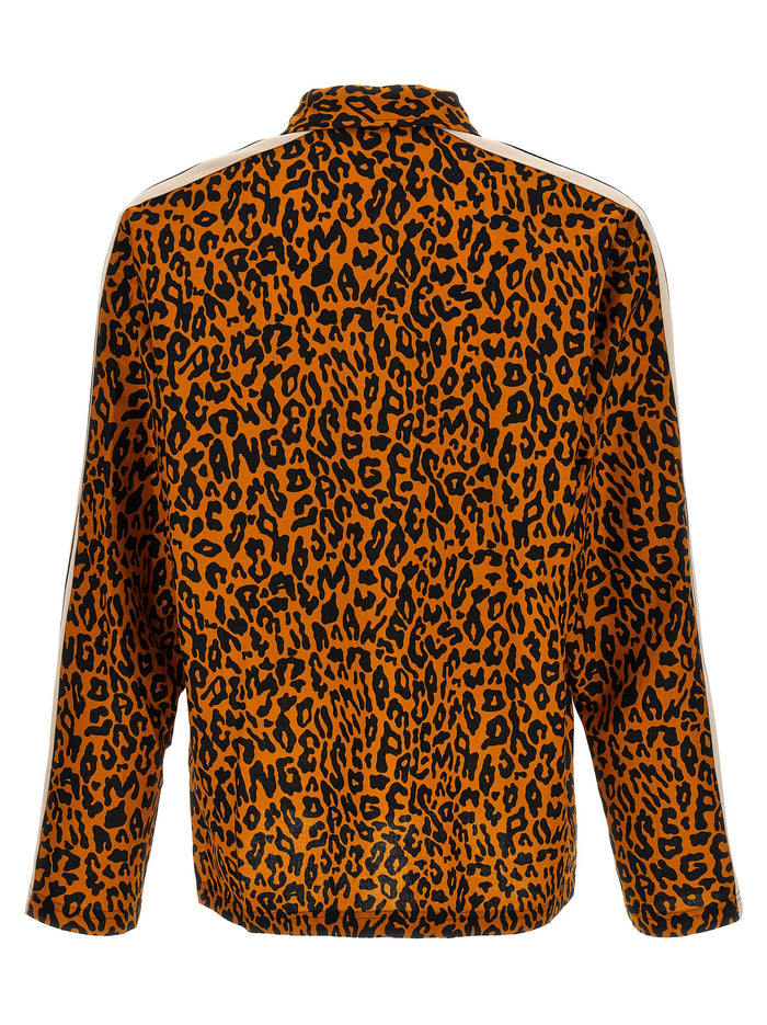 Cheetah Track shirt Multicolor Linen Shirt, Blouse