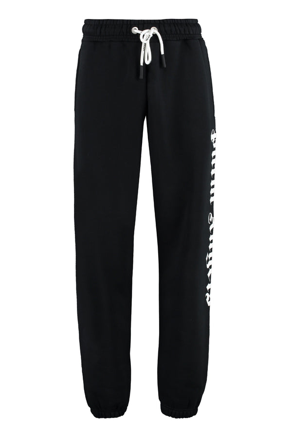 Black Cotton Jersey Sweatpants Track Pants