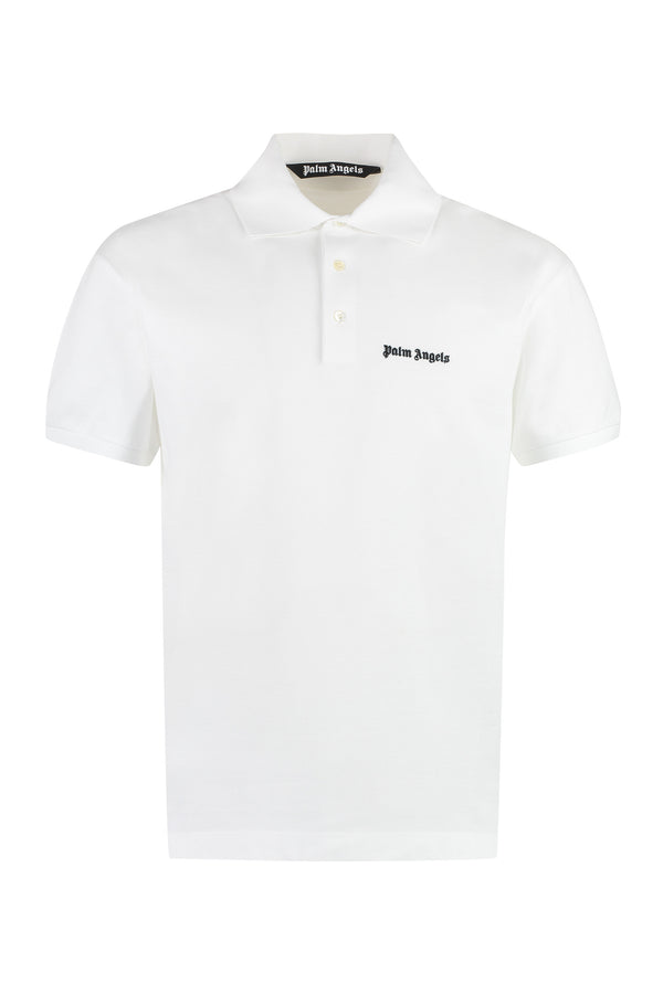 Cotton-Piqué Polo Shirt White