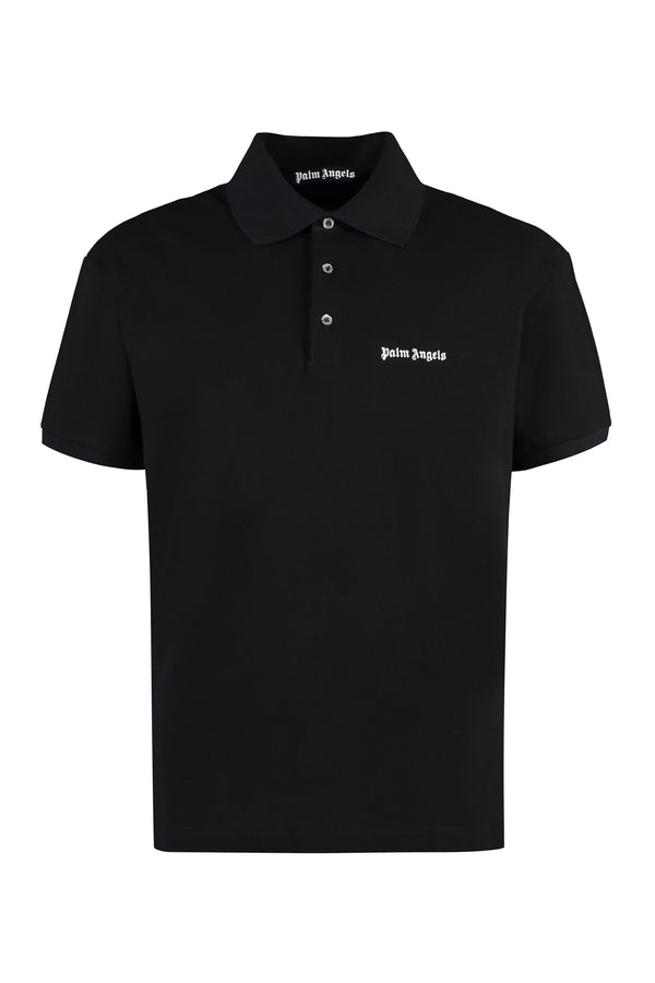 Cotton Piqué Polo Shirt Black