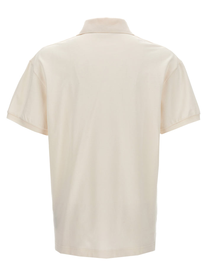 Monogram polo shirt White Polyester