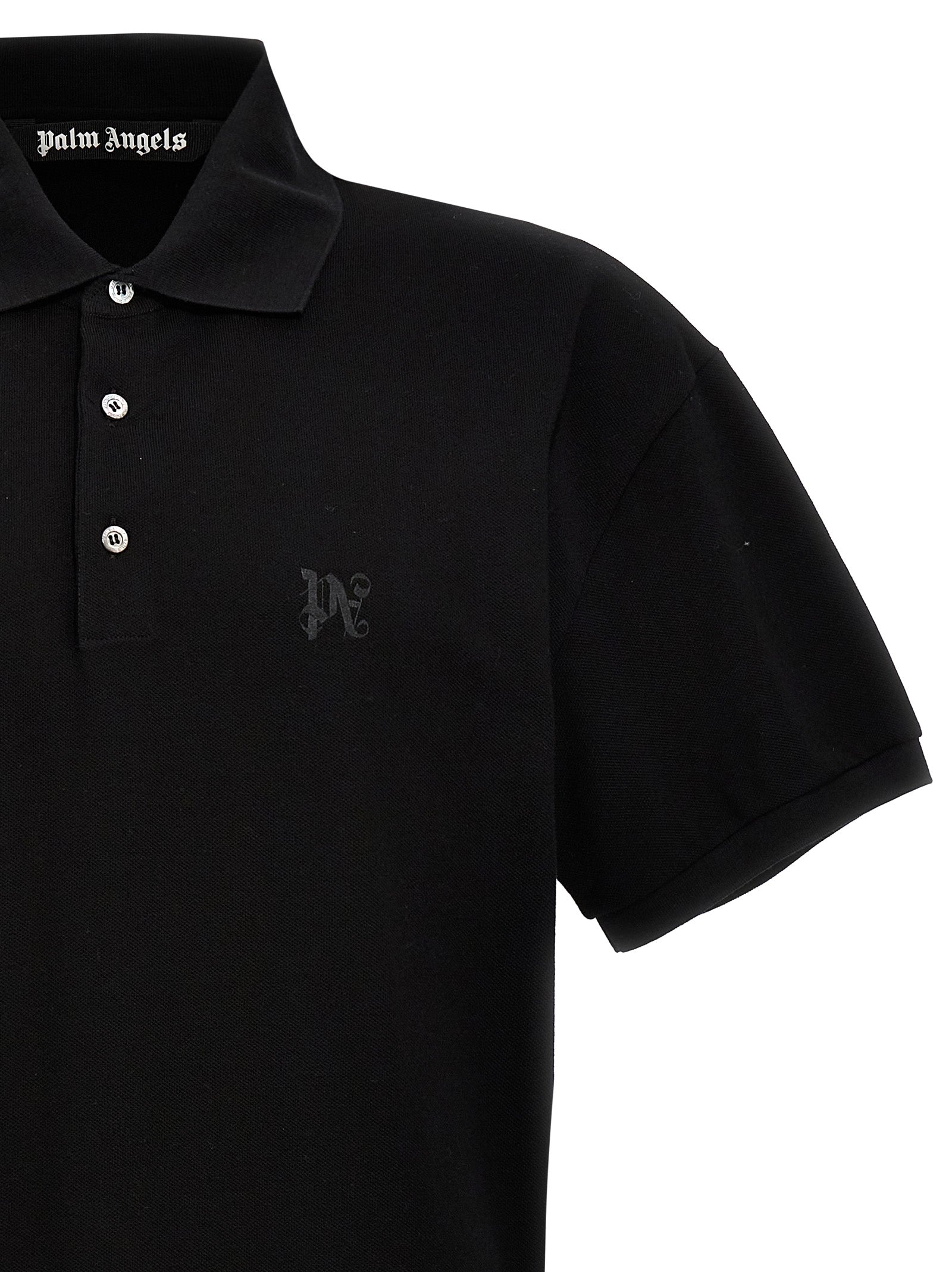 Monogram polo shirt Black Polyester