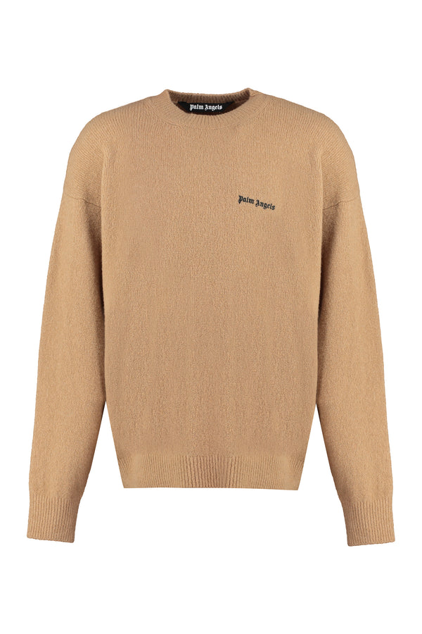 Logo Crew-Neck Sweater Camel Sweatshirts