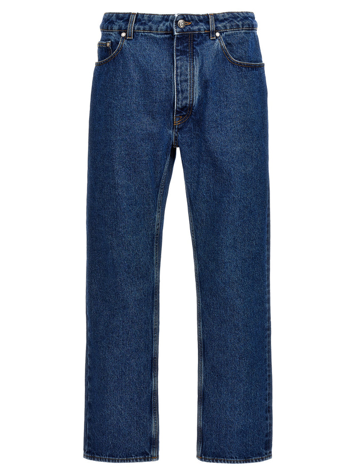 LW Monogram jeans Blue Cotton