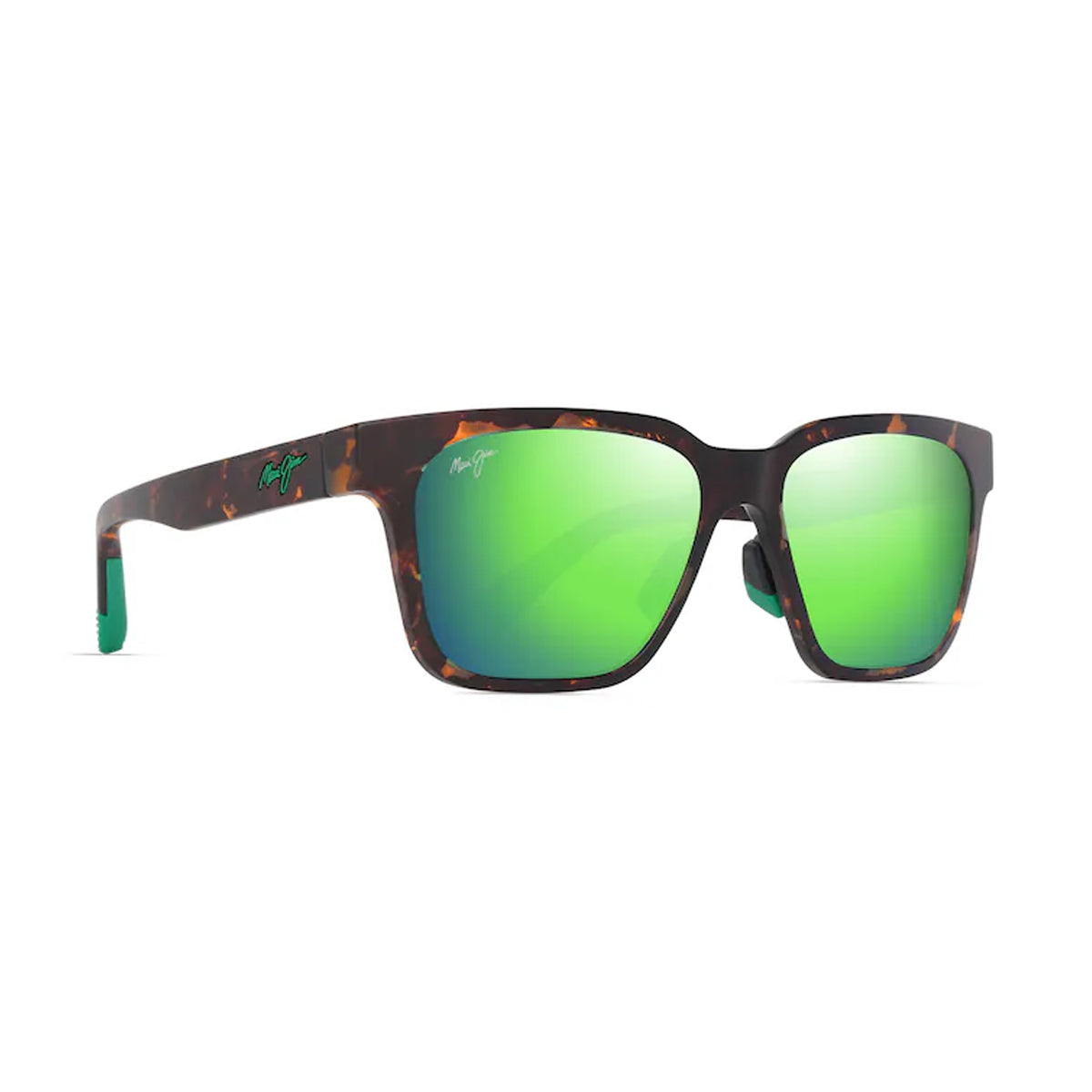 Maui Jim PUNKIKAI mauigreenr matte Marrone Acetate Occhiali Sole
