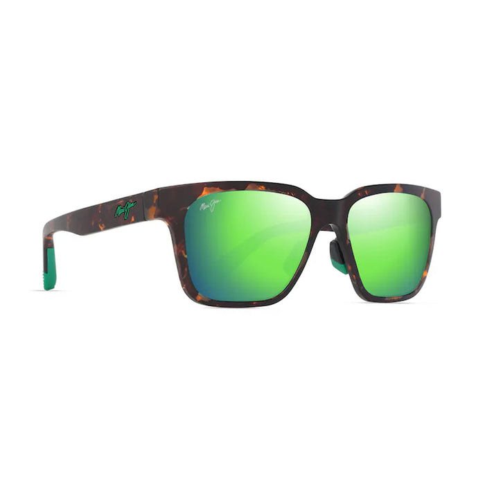 Maui Jim PUNKIKAI mauigreenr matte Marrone Acetate Occhiali Sole