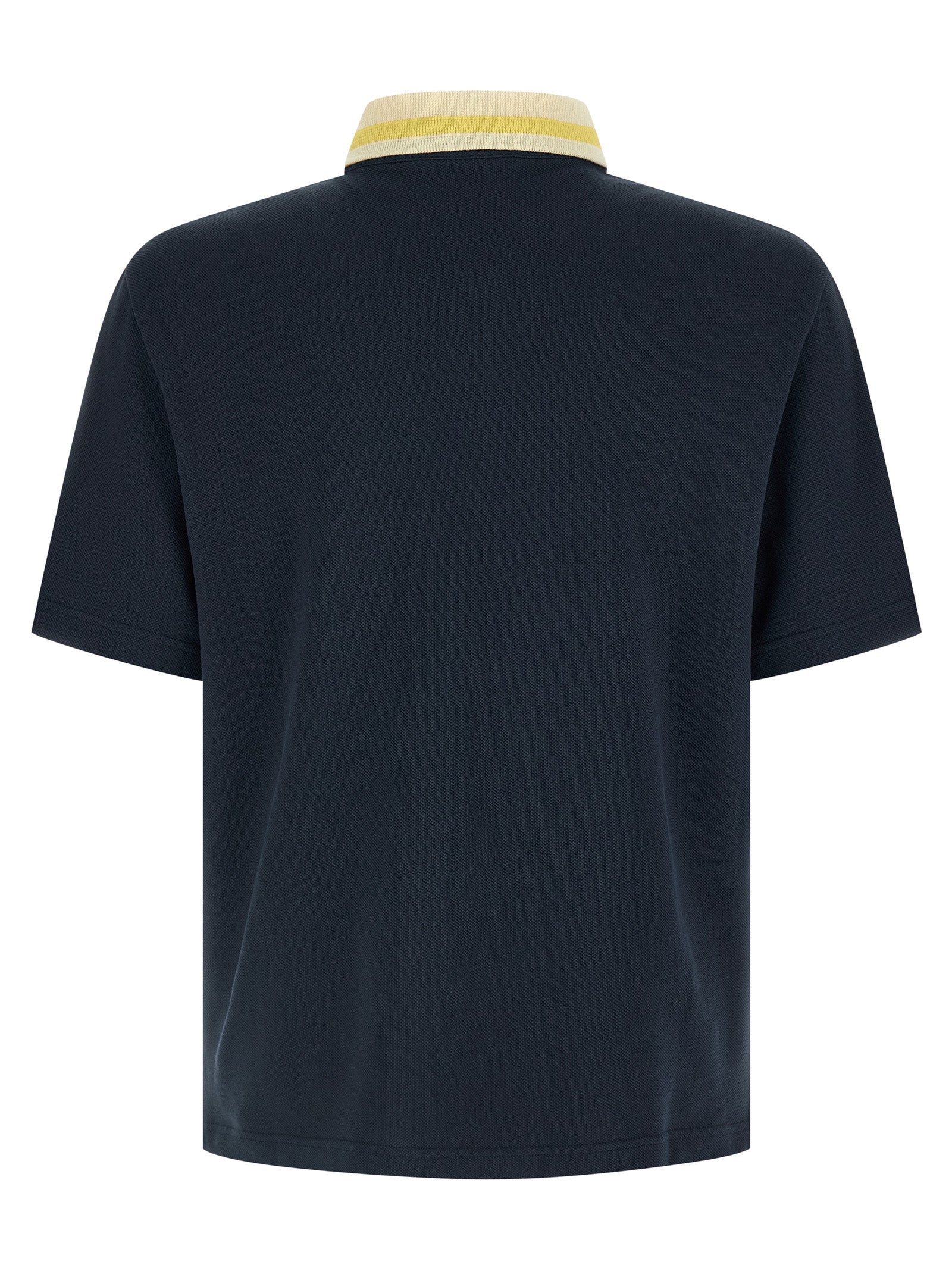 Piqué cotton polo shirt Blue
