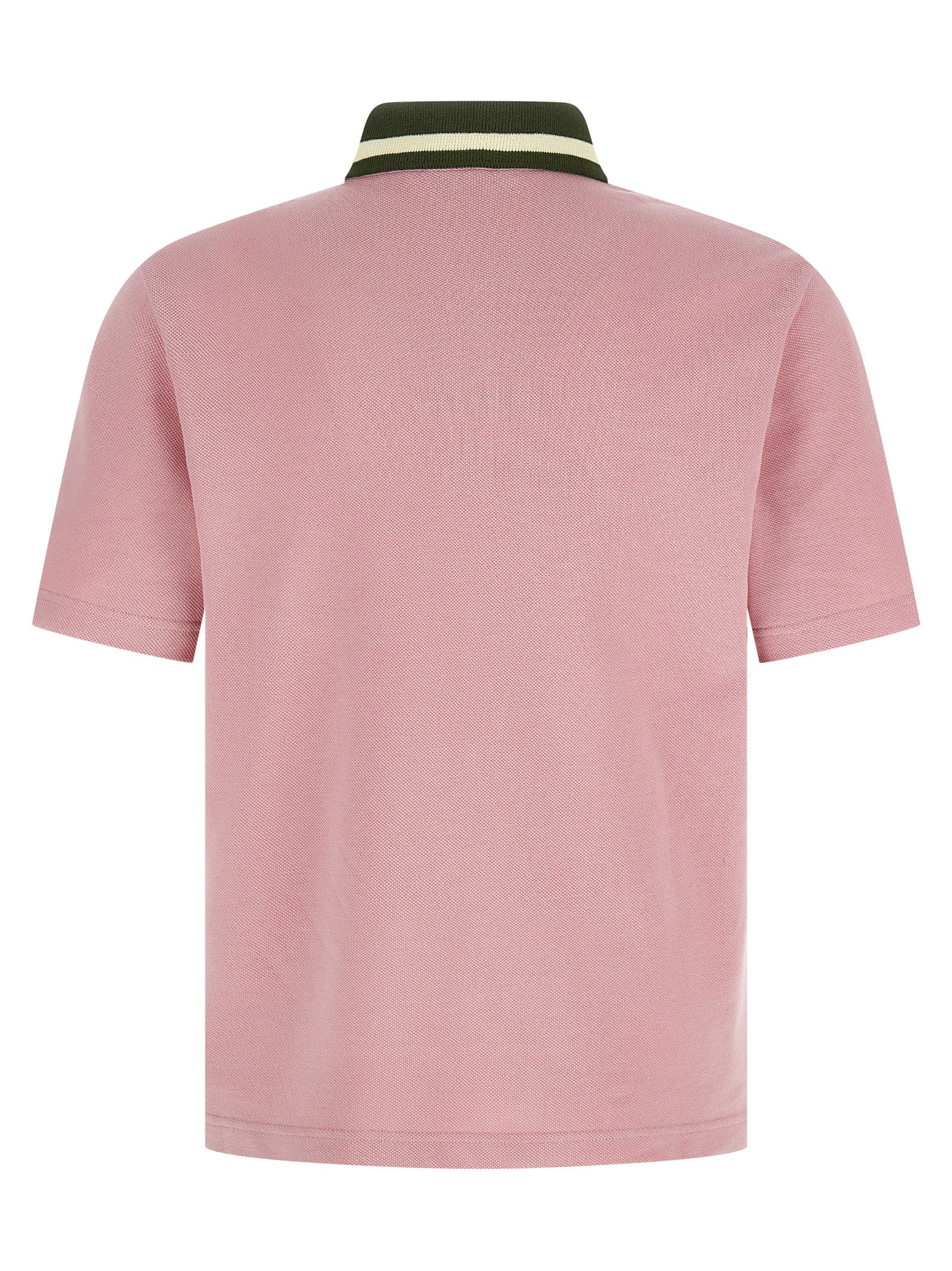 Piqué cotton polo shirt Pink