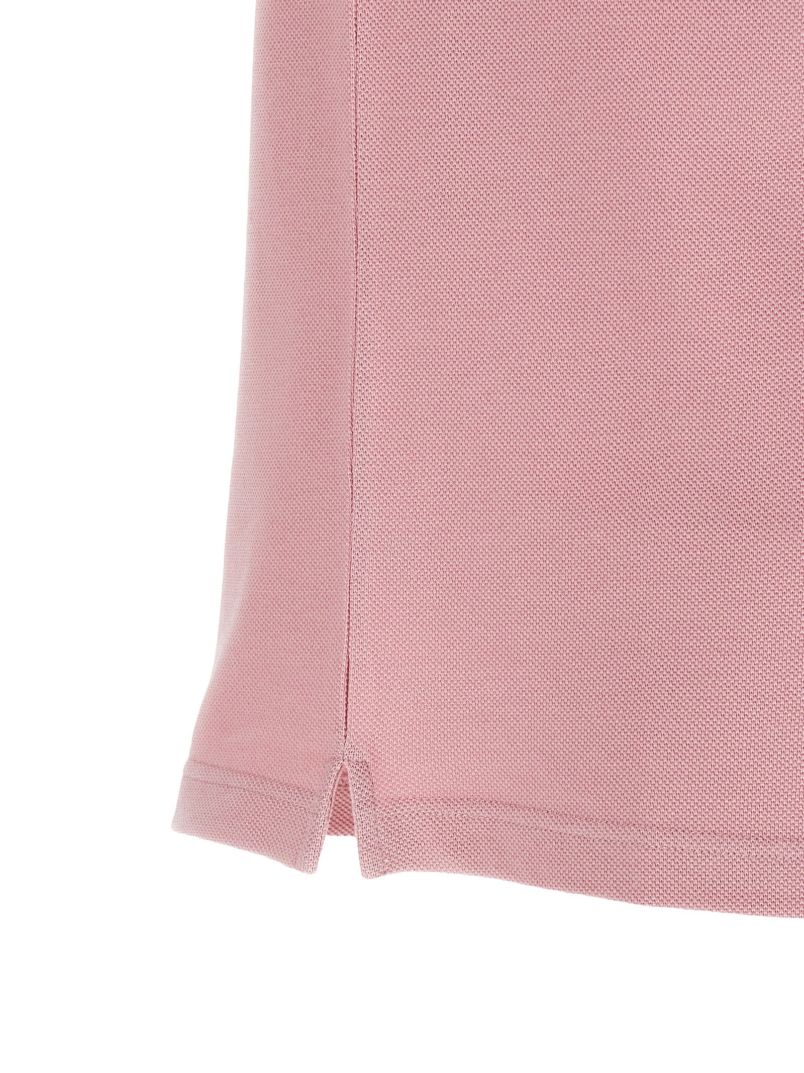 Piqué cotton polo shirt Pink