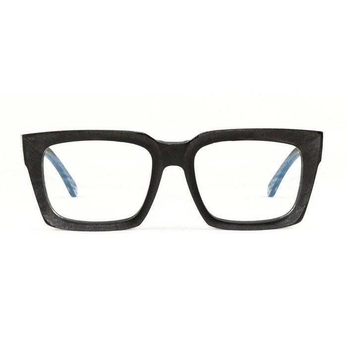 Dandys Bel Tenebroso Rough nero pece Acetate Occhiali Da Vista