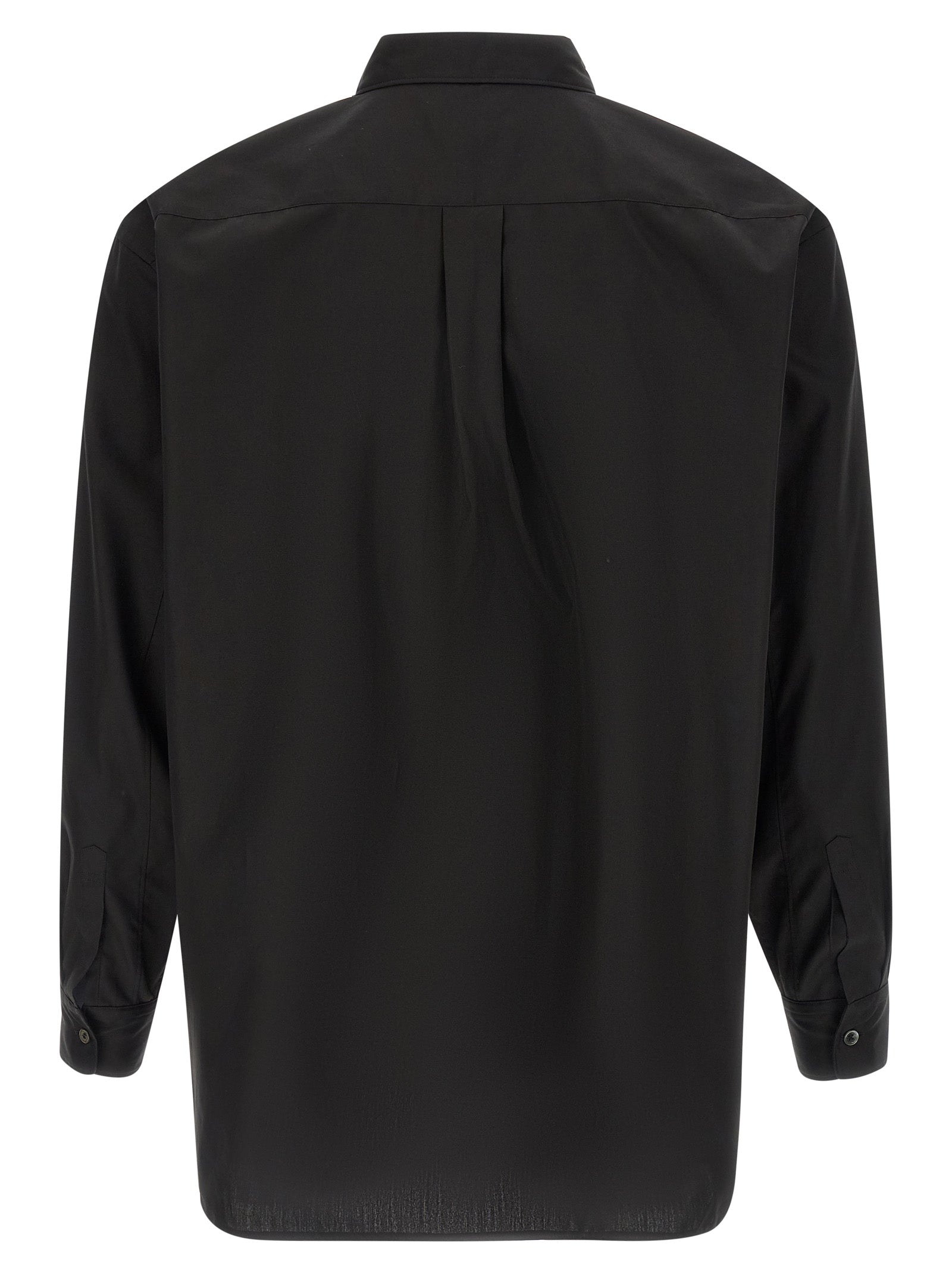 Geometric cut-out shirt Black Cotton Shirt, Blouse