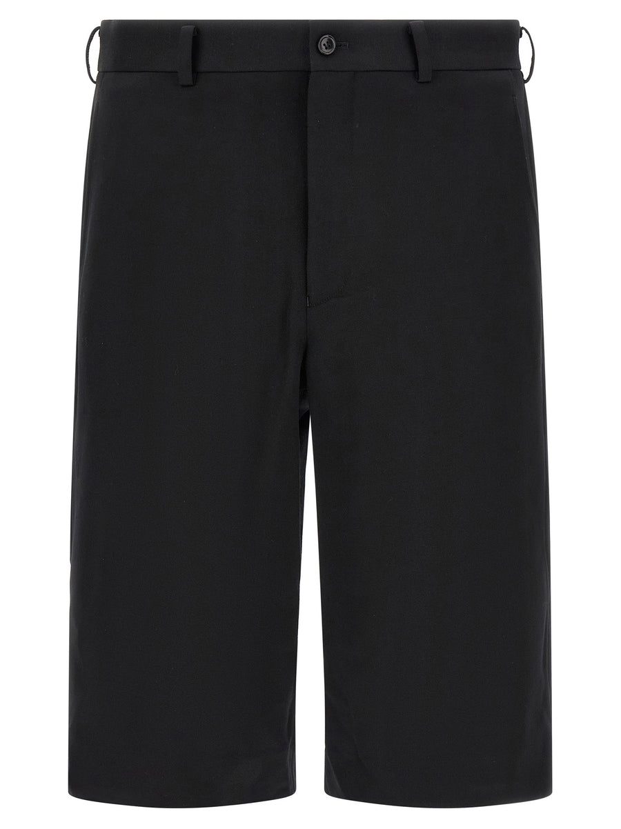 Comme Des Garçons Homme Plus Bermuda Shorts — black